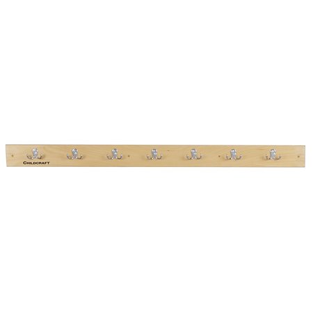 CHILDCRAFT Wall Mount Coat Strip, 47-15/16 x 1-7/8 x 4 Inches 2873